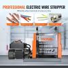 VEVOR Manual Wire Stripping Machine, 0.06”-1.5” Copper Stripper with Hand Crank or Drill Powered, Visible Stripping Depth Reference, Portable Aluminum Frame Wire Peeler for Scrap Copper Recycling(0.06”-0.98”)