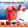 VEVOR Marine Tank, 6.34-Gallon/24-L Portable Tank with 9.8ft Hose, Gauge for Outboard Engine, Yacht, Fishing, Deck Boat, Red