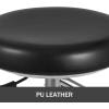 VEVOR Medical Dental Stool, Dental Assistant Chair with 360 Degree Rotation Armrest PU Leather, Height Adjustable Heavy Duty Rolling Stool for Dental Lab Salon Home(Black)