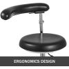 VEVOR Medical Dental Stool, Dental Assistant Chair with 360 Degree Rotation Armrest PU Leather, Height Adjustable Heavy Duty Rolling Stool for Dental Lab Salon Home(Black)