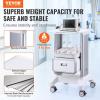 VEVOR Medical Trolley Storage Cart with Removable Drawer, Rolling Lab Tray Cart with Wheels for Ultrasound, Dental Clinic, Lab, Beauty Salon, Office(2 Tiers / Removable Drawer)