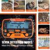 VEVOR Metal Detector for Adults & Kids, 10 Inch Waterproof Search Coil with LCD Display 7 Modes, Adjustable 41”-52” Aluminum Stem, DSP Chip Higher Accuracy Gold Detector 10” Detection Depth(10inch)