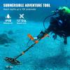 VEVOR Metal Detector for Adults & Kids, 10 Inch Waterproof Search Coil with LCD Display 7 Modes, Adjustable 41”-52” Aluminum Stem, DSP Chip Higher Accuracy Gold Detector 10” Detection Depth(12inch)