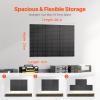 VEVOR Metal Pegboard Panels, 24″ x 12″ Pegboard, 4 Panels, Heavy Duty Steel Peg Board Wall Organizer, for Living Room Garage Tool Storage Workbench Office Organization Craft Room Kitchen Home, Black(36″ x 24″)