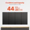 VEVOR Metal Pegboard Panels, 24″ x 12″ Pegboard, 4 Panels, Heavy Duty Steel Peg Board Wall Organizer, for Living Room Garage Tool Storage Workbench Office Organization Craft Room Kitchen Home, Black(48″ x 24″)