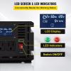 VEVOR Modified Sine Wave Inverter, 1500W, DC 12V to AC 120V Power Inverter with 2 AC Outlets 2 USB Port 1 Type-C Port 6 Spare Fuses, for Small Home Devices Like Smartphone Laptop, CE FCC Certified(2000W)