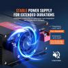 VEVOR Modified Sine Wave Inverter, 1500W, DC 12V to AC 120V Power Inverter with 2 AC Outlets 2 USB Port 1 Type-C Port 6 Spare Fuses, for Small Home Devices Like Smartphone Laptop, CE FCC Certified(1500W)