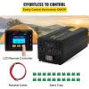 VEVOR Modified Sine Wave Inverter, 1500W, DC 12V to AC 120V Power Inverter with 2 AC Outlets 2 USB Port 1 Type-C Port 6 Spare Fuses, for Small Home Devices Like Smartphone Laptop, CE FCC Certified(5000W)