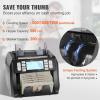 VEVOR Money Counter Machine, Bill Counter with UV/MG/IR/DD/DBL/HLF/CHN Counterfeit Detection, Counting/Value Count/Add/Batch Modes, USD/EUR Money Counting Machine with LCD Display for Small Business(Business Grade)