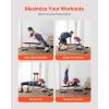 VEVOR Multi-Functional Weight Bench for Full Body Workout, Roman Chair Hyperextension Bench, Adjustable & Foldable Equipment for Back Arm Core Ab Workout, Sit Up Exercise Machine for Home Gym(Multi-Functional 660LB)