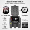 VEVOR New Portable Diesel Tank, 58 Gallon Capacity & 10 GPM Flow Rate, Diesel Fuel Tank with 12V Electric Transfer Pump and 13.1ft Rubber Hose, PE Diesel Transfer Tank for Easy Fuel Transportation(Gray)