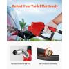 VEVOR New Portable Diesel Tank, 58 Gallon Capacity & 10 GPM Flow Rate, Diesel Fuel Tank with 12V Electric Transfer Pump and 13.1ft Rubber Hose, PE Diesel Transfer Tank for Easy Fuel Transportation(Black)
