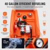VEVOR New Portable Diesel Tank, 58 Gallon Capacity & 10 GPM Flow Rate, Diesel Fuel Tank with 12V Electric Transfer Pump and 13.1ft Rubber Hose, PE Diesel Transfer Tank for Easy Fuel Transportation(Orange)