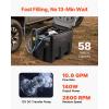 VEVOR New Portable Diesel Tank, 58 Gallon Capacity & 10 GPM Flow Rate, Diesel Fuel Tank with 12V Electric Transfer Pump and 13.1ft Rubber Hose, PE Diesel Transfer Tank for Easy Fuel Transportation(Black)