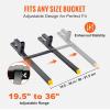 VEVOR Pallet Forks, 2000 Lbs Clamp on Pallet Forks 43″ Total Length, Tractor Bucket Forks with Adjustable Stabilizer Bar, Heavy Duty Pallet Forks for Tractor Attachments, Skid Steer, Loader Bucket