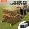 VEVOR Pallet Forks, 2000 lbs Clamp on Pallet Forks, 60″ Total Length Heavy Duty Pallet Forks with Adjustable Stabilizer Bar, Tractor Bucket Forks for Tractor Attachments, Skid Steer, Loader Bucket(60 inch)