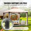 VEVOR Patio Gazebo for 6-8 Person, 10 x 10 FT Backyard Gazebo, with Mosquito Netting, Metal Frame, and PU Coated 180G Polyester, Outdoor Canopy Shelter for Patio, Backyard, Lawn, Garden, Deck(Beige/Black)