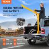 VEVOR Pickup Truck Crane with 1100 lbs Manual Winch, Folding Truck-Mounted Bed Crane, Steel Pickup Truck Jib Crane Hoist 360° Swivel for Lifting Goods in Construction, Factory