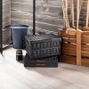 VEVOR Plastic Collapsible Storage Basket, 45L 3 Packs, Folding Stackable Storage Containers/Bins with Handles, Large Heavy Duty Containers for Clothes, Toys, Books, Snack, Shoes and Grocery Organizing(45L-Black)