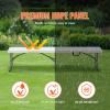 VEVOR Plastic Folding Bench, 6ft Portable Folding Bench, Smooth High Density Polyethylene Waterproof Outdoor Bench, Picnic Camping Table with Handle for Garden Soccer Playtime, White (2 Pack)(White)