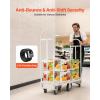 VEVOR Platform Truck, 2000 lbs Capacity Steel Flatbed Cart, 47″ Length x 24″ Width x 32″ Height Flat Dolly, Hand Trucks with 5″ Nylon Casters, Heavy-Duty Utility Push Carts for Luggage Moving(2000 LBS – U-Boat)