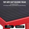 VEVOR Plyometric Jump Box, 18 Inch Plyo Box, Steel Plyometric Platform and Jumping Agility Box, Anti-Slip Fitness Exercise Step Up Box for Home Gym Training, Conditioning Strength Training(Red)