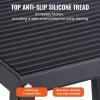 VEVOR Plyometric Jump Box, 18 Inch Plyo Box, Steel Plyometric Platform and Jumping Agility Box, Anti-Slip Fitness Exercise Step Up Box for Home Gym Training, Conditioning Strength Training(Black)