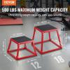 VEVOR Plyometric Jump Box, 18 Inch Plyo Box, Steel Plyometric Platform and Jumping Agility Box, Anti-Slip Fitness Exercise Step Up Box for Home Gym Training, Conditioning Strength Training(Red)