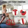 VEVOR Plyometric Jump Box, 18 Inch Plyo Box, Steel Plyometric Platform and Jumping Agility Box, Anti-Slip Fitness Exercise Step Up Box for Home Gym Training, Conditioning Strength Training(Red)