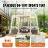 VEVOR Pop up Bubble Tent, 15 x 13.8 ft Waterproof & UV-Resistant, Clear Camping Tent Shelter, Outdoor Garden Dome Igloo Tents with Windows, 540° Panoramic View, for 12-15 Persons Patio Backyard(Transparent 10ft Bubble Tent for 4-8 Person)