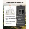 VEVOR Pop up Bubble Tent, 15 x 13.8 ft Waterproof & UV-Resistant, Clear Camping Tent Shelter, Outdoor Garden Dome Igloo Tents with Windows, 540° Panoramic View, for 12-15 Persons Patio Backyard(Transparent 15ft Bubble Tent for 12-15 Person)