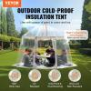 VEVOR Pop up Bubble Tent, 15 x 13.8 ft Waterproof & UV-Resistant, Clear Camping Tent Shelter, Outdoor Garden Dome Igloo Tents with Windows, 540° Panoramic View, for 12-15 Persons Patio Backyard(Transparent 10ft Bubble Tent for 4-8 Person)