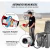 VEVOR Portable Diesel Tank, 116 Gallon Capacity & 10 GPM Flow Rate, Diesel Fuel with 12V Electric Transfer Pump and 13.1ft Rubber Hose, PE Transfer Tank for Easy Fuel Transportation, Gray(Grey)