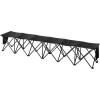 VEVOR Portable Folding Bench, 6 Seats Foldable Sideline Bench, Outdoor Camping Bench Chairs with Carry Bag, Team Sport Sideline Benches for Football, Camping, Fishing, No Assembly Instant Seating(No Backrest or Canopy – 6 Seats)