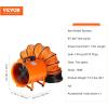 VEVOR Portable Ventilator with Hose, 2 Speed, 10 Inch Utility Blower Exhaust Fan with 33ft Flexible Duct, 350W 1948CFM High Velocity Industrial Air Mover for Extraction and Ventilation(16 Inch 2-Speed Utility Blower w/ 16.4ft Hose)
