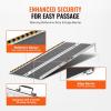 VEVOR Portable Wheelchair Ramp 6FT, Non-Slip Aluminum Folding Handicap Ramp, Door Threshold Ramps for Wheelchair for Home,Wheel Chair Ramp Steps, Cars, Scooter, Cart, Curbs, Stairs(4FT (For height 4-12”))