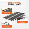 VEVOR Portable Wheelchair Ramp 6FT, Non-Slip Aluminum Folding Handicap Ramp, Door Threshold Ramps for Wheelchair for Home,Wheel Chair Ramp Steps, Cars, Scooter, Cart, Curbs, Stairs(5FT (For height 5-15”))