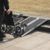 VEVOR Portable Wheelchair Ramp 6FT, Non-Slip Aluminum Folding Handicap Ramp, Door Threshold Ramps for Wheelchair for Home,Wheel Chair Ramp Steps, Cars, Scooter, Cart, Curbs, Stairs(6FT (For height 6-18”))