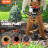 VEVOR Post Hole Digger, 43cc 1250W Auger Post Hole Digger, Gas Powered Earth Digger with 8″ Earth Auger Drill Bit, 30 inch Long Alloy Steel Auger, for Farmland, Garden and Plant, EPA Certification(52CC)