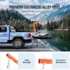 VEVOR Receiver Hitch Mounted Hydraulic Pickup Truck Crane, 1000 lbs Capacity, 360° Swivel, Three Boom Capacities of 500 lbs, 750 lbs & 1000 lbs, for Lifting Goods in Construction, Forestry, Factory(Hitch-Mount Crane with Adjustable Support Legs)