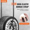 VEVOR Rubber Bungee Cords, 50 Pack 21″ Long, Weatherproof Natural Rubber Tie Down Straps with Crimped S Hooks, Heavy Duty Outdoor Tarp Straps for Securing Flatbed Trailers, Canvases, Cargo, and More(31inch 50pcs)