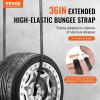 VEVOR Rubber Bungee Cords, 50 Pack 21″ Long, Weatherproof Natural Rubber Tie Down Straps with Crimped S Hooks, Heavy Duty Outdoor Tarp Straps for Securing Flatbed Trailers, Canvases, Cargo, and More(36inch 10pcs)
