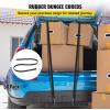 VEVOR Rubber Bungee Cords, 50 Pack 21″ Long, Weatherproof Natural Rubber Tie Down Straps with Crimped S Hooks, Heavy Duty Outdoor Tarp Straps for Securing Flatbed Trailers, Canvases, Cargo, and More(21inch 50pcs)