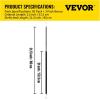 VEVOR Rubber Bungee Cords, 50 Pack 21″ Long, Weatherproof Natural Rubber Tie Down Straps with Crimped S Hooks, Heavy Duty Outdoor Tarp Straps for Securing Flatbed Trailers, Canvases, Cargo, and More(21inch 50pcs)