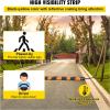 VEVOR Rubber Speed Bump, 1 Pack 2 Channel Speed Bump Hump, 72″ Long Modular Speed Bump Rated 22000 LBS Loading, 72.8 x 12.2 x 2.2 Garage Speed Bump for Asphalt Concrete Gravel Driveway with 2 End Cap(6ft)