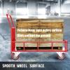 VEVOR Scaffolding Wheels 8″, Scaffold Wheels Set of 4, Heavy Duty Locking Casters 3200LBS Capacity, Locking Stem Casters with Brake, Red Polyurethane – Replacement for Scaffold, Shelves(Iron core)