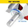 VEVOR Scaffolding Wheels 8″, Scaffold Wheels Set of 4, Heavy Duty Locking Casters 3200LBS Capacity, Locking Stem Casters with Brake, Red Polyurethane – Replacement for Scaffold, Shelves(Plastic core)