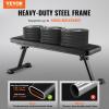 VEVOR Sit Up Bench, Decline Ab Bench with Reverse Crunch Handle, Adjustable Height Setting, Heavy Duty Steel, 500/600/1000 Lbs Capacity for Home Gym Workouts, Strength Training, Full Body Muscles(Flat/1000lbs)