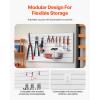 VEVOR Slat Wall Paneling, 2 x 4 ft, PVC Garage Slatwall with Modular Design, Black Slat Wall Easy-to-Install Adjustable Slatwall Panel with Coupling Structure & DIY Cutting, Fits for Storage & Display(White)