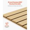 VEVOR Slat Wall Paneling, 4 x 4 ft, PVC Garage Slatwall with Modular Design, Black Slat Wall Easy-to-Install Adjustable Slatwall Panel with Coupling Structure & DIY Cutting, Fits for Storage & Display(Yellow)